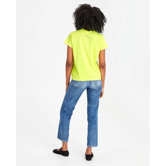 SOLD! ❤️ Clare V. Ciao Classic Tee in Neon Yellow - Picture 14 of 15